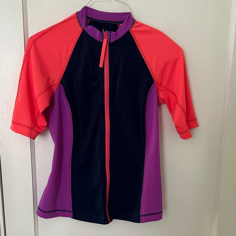 Lands end zip up rash guard